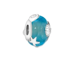 Sale Apart Zawieszka srebrna beads ze szkłem murano - muszle