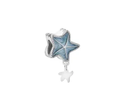 Sale Apart Zawieszka srebrna beads z emalią - rozgwiazda