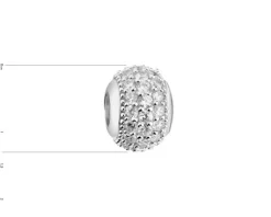 Best Apart Zawieszka srebrna beads z cyrkoniami