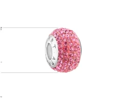 Apart Zawieszka srebrna beads z kryształami< Beads