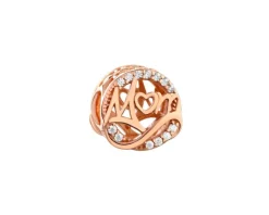 Clearance Apart Zawieszka srebrna beads z cyrkoniami - mama
