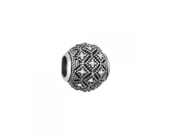 Apart Zawieszka srebrna beads z cyrkoniami< Beads