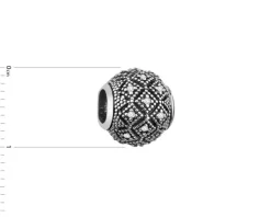 Apart Zawieszka srebrna beads z cyrkoniami< Beads