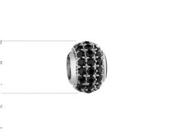 Discount Apart Zawieszka srebrna beads z cyrkoniami