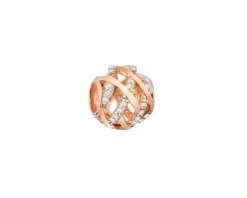 Discount Apart Zawieszka srebrna beads z cyrkoniami