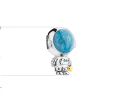 Apart Zawieszka srebrna beads z emalią - astronauta< Wszystkie