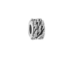 Best Apart Zawieszka srebrna beads z cyrkoniami - stoper