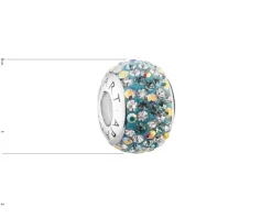 Sale Apart Zawieszka srebrna beads z kryształami