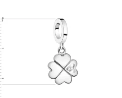 Outlet Apart Zawieszka srebrna beads z cyrkonią