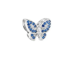 Best Apart Zawieszka srebrna beads z cyrkoniami - motyl