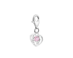Outlet Apart Zawieszka srebrna charms - serce, love