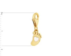 Outlet Apart Zawieszka srebrna charms - stópka