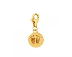 Outlet Apart Zawieszka srebrna charms - Newborn, stópki, dziecko