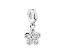 Sale Apart Zawieszka srebrna new charms z cyrkoniami - kwiat