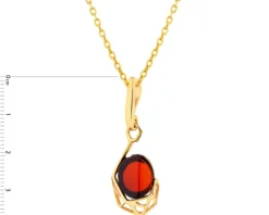 Apart Zawieszka srebrna z bursztynem< Zawieszki
