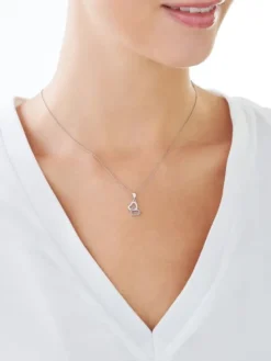 Apart Zawieszka srebrna z cyrkoniami - serca< Zawieszki
