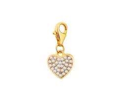 Online Apart Zawieszka srebrna z cyrkoniami charms - serce