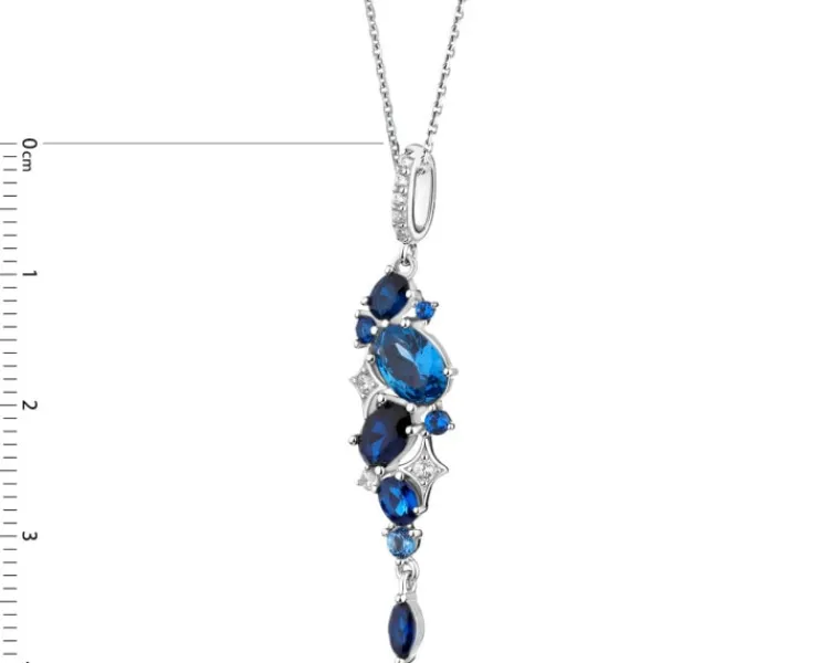Online Apart Zawieszka srebrna z cyrkoniami