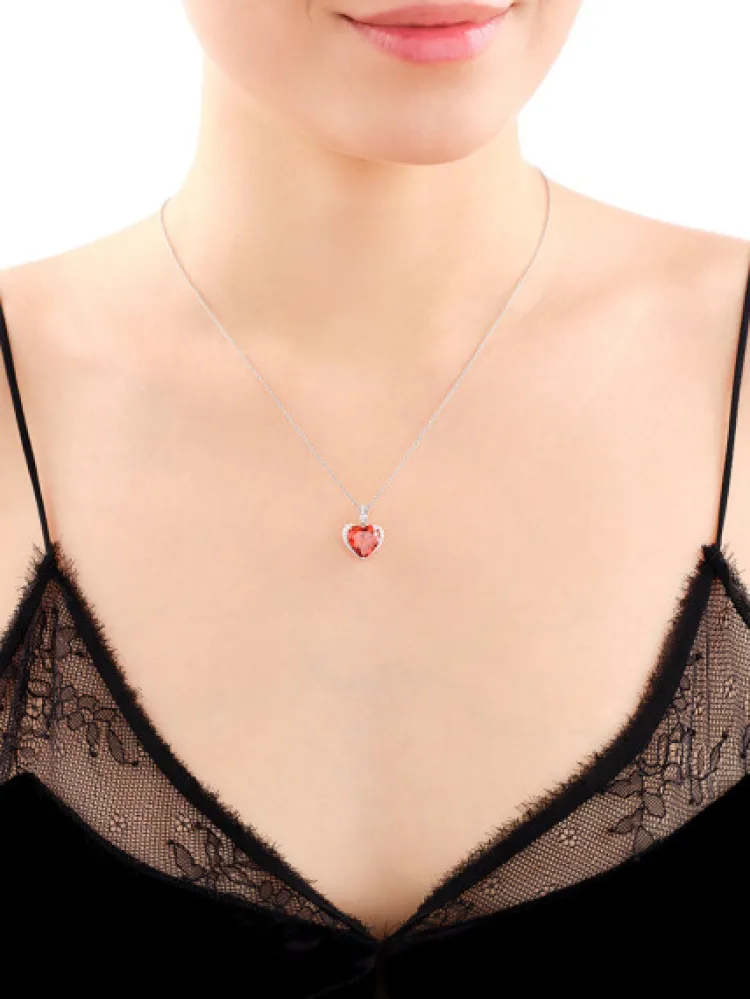 Apart Zawieszka srebrna z cyrkoniami - serce< Wszystkie