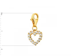Online Apart Zawieszka srebrna z cyrkoniami charms - serce