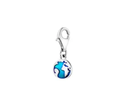 Discount Apart Zawieszka srebrna z emalią - charms - kula ziemska