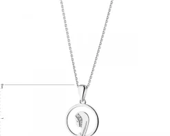 Apart Zawieszka z białego złota z diamentami - medalik Matka Boska - 0,006 ct - próba 375< Zawieszki