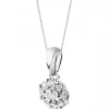 Clearance Apart Zawieszka z białego złota z diamentami - 0,05 ct - próba 585