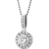 Apart Zawieszka z białego złota z brylantami - 0,43 ct - próba 585< Zawieszki