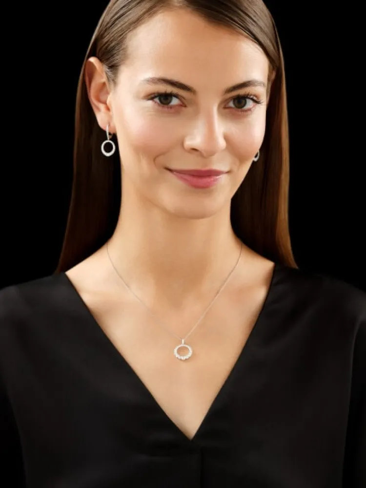 Best Apart Zawieszka z białego złota z brylantami - 0,85 ct - próba 585