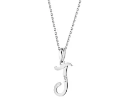 Best Apart Zawieszka z białego złota z diamentem - litera J - 0,004 ct - próba 585