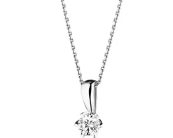 Best Apart Zawieszka z białego złota z brylantami - 0,25 ct - próba 750