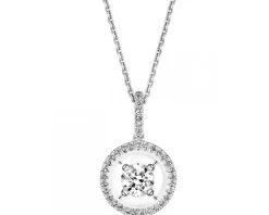 Sale Apart Zawieszka z białego złota z diamentami - 0,28 ct - próba 750