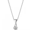 Apart Zawieszka z białego złota z diamentem - 0,003 ct - próba 375< Zawieszki