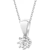 Online Apart Zawieszka z białego złota z brylantem - 0,16 ct - próba 585