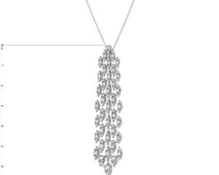 Best Apart Zawieszka z białego złota z brylantami - 2,73 ct - próba 750