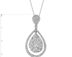 Best Apart Zawieszka z białego złota z brylantami - 2,21 ct - próba 750