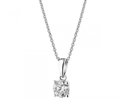 Apart Zawieszka z białego złota z brylantem - 0,35 ct - próba 585< Zawieszki
