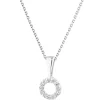 Apart Zawieszka z białego złota z diamentami - koło - 0,02 ct - próba 585< Zawieszki