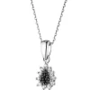 Best Apart Zawieszka z białego złota z diamentami - 0,05 ct - próba 375