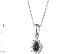Best Apart Zawieszka z białego złota z diamentami - 0,05 ct - próba 375