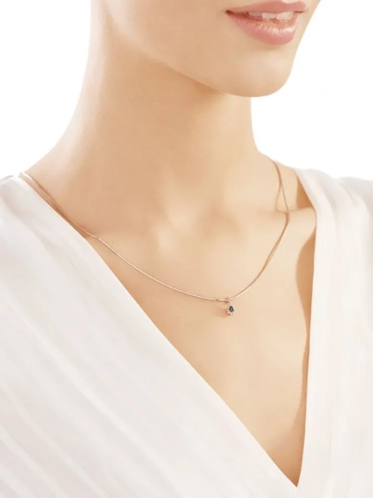 Best Apart Zawieszka z białego złota z diamentami - 0,05 ct - próba 375
