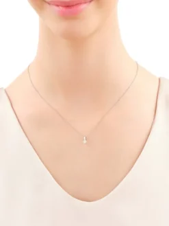 Apart Zawieszka z białego złota z brylantem - 0,18 ct - próba 750< Zawieszki