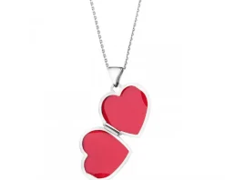 Apart Zawieszka z białego złota z diamentami - puzderko - serce - 0,01 ct - próba 375< Zawieszki