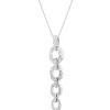 Outlet Apart Zawieszka z białego złota z brylantami - 0,75 ct - próba 585