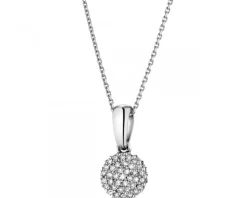 Apart Zawieszka z białego złota z diamentami - 0,09 ct - próba 585< Zawieszki