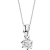 Online Apart Zawieszka z białego złota z brylantami - 0,06 ct - próba 750