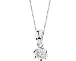 Online Apart Zawieszka z białego złota z brylantami - 0,06 ct - próba 750
