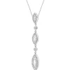 Discount Apart Zawieszka z białego złota z diamentami - 0,44 ct - próba 585
