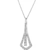 Apart Zawieszka z białego złota z brylantami - 0,52 ct - próba 585< Zawieszki