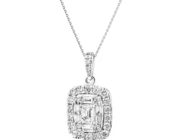 Apart Zawieszka z białego złota z diamentami - 0,72 ct - próba 585< Zawieszki